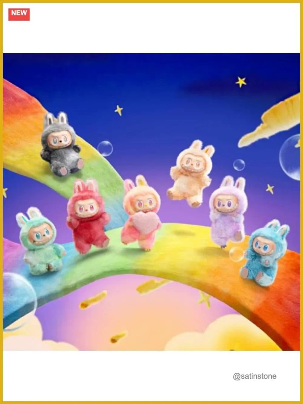 POP MART LABUBU Plush Pendant Blind Box - Energy Series Vinyl Collectible